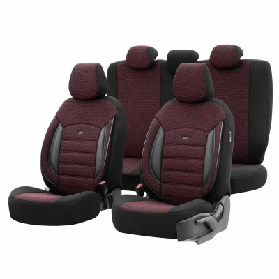 Abbildung von Otom SPORT PLUS 103 OT78482 Sitzschonbezug weinrot Textil vorne, hinten