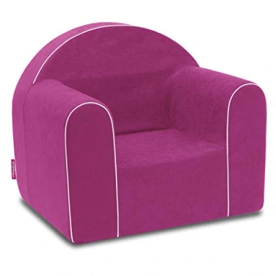Abbildung von Badum Mini Kindersessel Kinder Babysessel Baby Sessel Sofa Kinderstuhl Stuhl Schaumstoff Umweltfreundlich (Pink)
