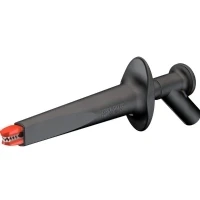 Abbildung von Stäubli AB200 Sicherheits Abgreifklemme Steckanschluss 4mm CAT IV 1000V Schwarz