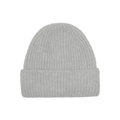 Abbildung von VERO MODA Damen VMLUCA Rib Beanie GA NOOS Mütze, Light Grey Melange, ONE Size