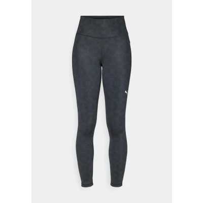 Abbildung von PUMA Unisex W TAD GRAPHIC TIGHT 7/8 AOP baby strumpfhose, Black AW 048281 0001, XS