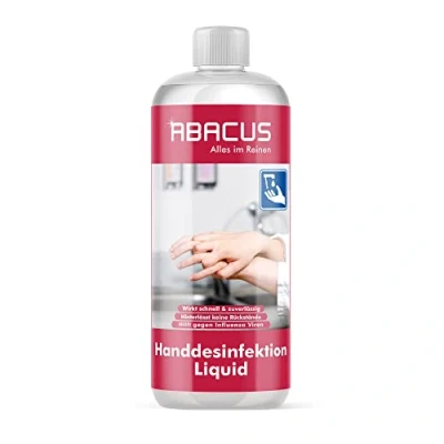 Abbildung von ABACUS® Desinfektionsmittel, Desinfektion, Händedesinfektion, Handdesinfektion, Handdesinfektionsmittel, Hautdesinfektionsmittel, Flächendesinfektion Desinfektionsmittel 1000 ml (sku 2128)