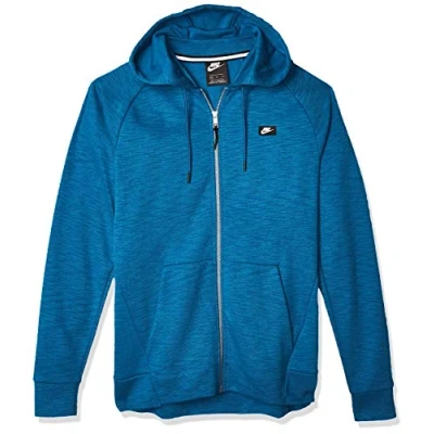 Abbildung von Nike Herren M Nsw Optic Hoodie Fz Full Zip Kapuzenjacke, Blau (Industrial Blue), XL