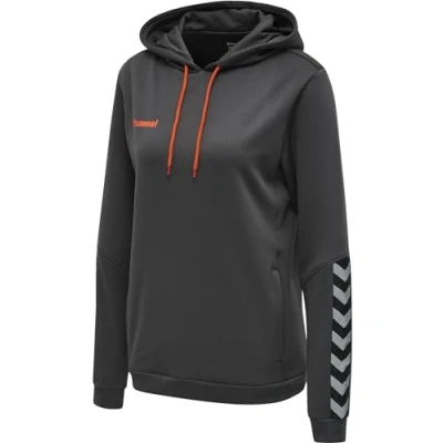 Abbildung von Hummel Hmlauthentic Kapuzenpullover, Damen, Größe: XL, Asphalt