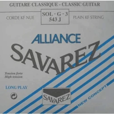 Abbildung von Savarez Classical Guitar Strings Alliance HT Classic 543J Einzelsaiten Sol3 Carbon hoch