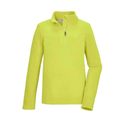 Abbildung von killtec Jungen Fleeceshirt mit Stehkragen und Reißverschluss KSW 184 BYS FLC SHRT, Lime, 128, 40867 000