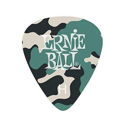 Abbildung von Ernie Ball P09223 Camouflage Heavy Cellulose Plektren, Beutel mit 12 Stück