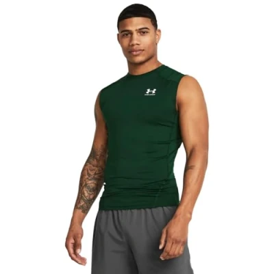 Abbildung von Under Armour HeatGear Ärmelloses Kompressions T Shirt für Herren