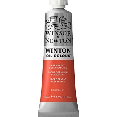 Abbildung von Winsor &amp; Newton 1414480 Winton, feine hochwertige Ölfarbe 37ml Tube mit gleichmäßiger Konsistenz, Lichtbeständig, hohe Deckkraft, Reich an Farbpigmenten Permanent Geraniumlack