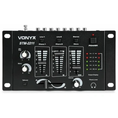 Abbildung von Vonyx STM 2211B 4 Kanal Mischpult Schwarz