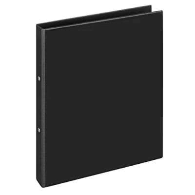 Abbildung von VELOFLEX 1144080 Ringordner Comfort, Ringbuch, Ordner, DIN A4, 248 x 318 28 mm, 2 Ring Mechanik, PVC, schwarz