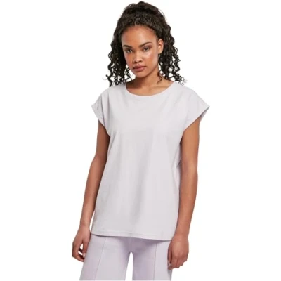 Abbildung von Urban Classics Extended Shoulder TEE Tshirt basic, Damen, Größe: Medium, Softlilac