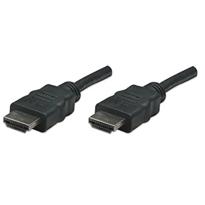 Abbildung von Manhattan 322539 High Speed HDMI Kabel Stecker auf geschirmt 10 m schwarz