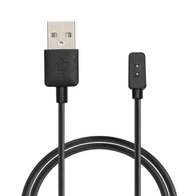 Abbildung von kwmobile USB Kabel Charger kompatibel mit Xiaomi Smart Band 9 Active/Band Pro/Redmi Watch 5 Ladekabel Ersatzkabel Fitnesstracker Aufladekabel in Schwarz