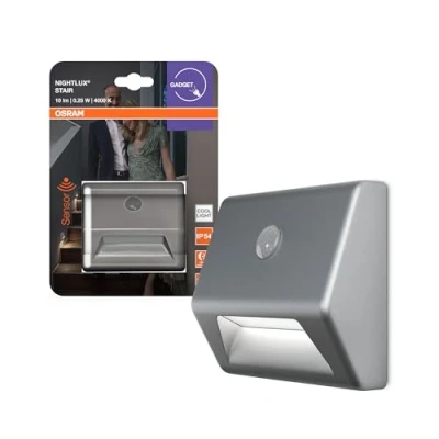 Abbildung von OSRAM Nachtlicht NIGHTLUX STAIR, silber Sensor Batterie IP54