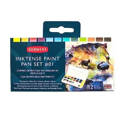 Abbildung von Derwent Inktense Paint Pan Travel Set 12 kleuren DIB2302636 (05 17)