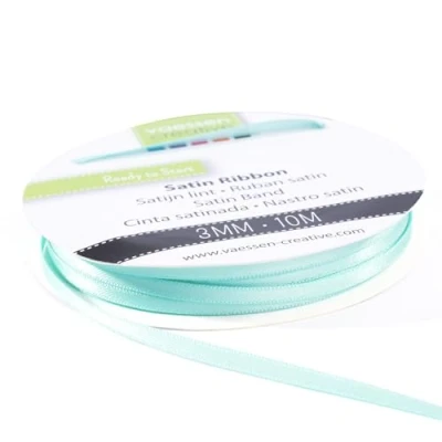 Abbildung von Vaessen Creative Satinband 3mmx10m Aqua Blau