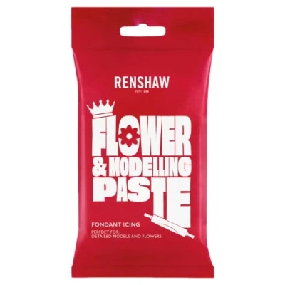 Abbildung von Renshaw Flower und Modelling Paste White 250g Modellierpaste, Optimal für Blumen, Blüten, Figuren Vielem Mehr, Essbare Zuckerpaste 250 g