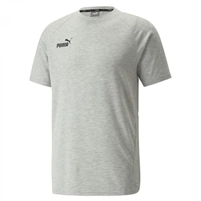Abbildung von Puma Teamfinal Tshirt basic, Herren, Größe: Large, Light gray heather