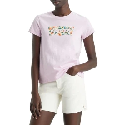 Abbildung von Levi&#039;s THE Perfect TEE Tshirt basic, Damen, Größe: XXS, Pink lavender