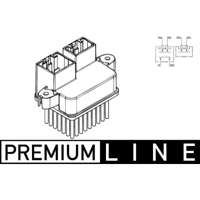 Abbildung von MAHLE ORIGINAL ABR 107 000P Regler, Innenraumgebläse