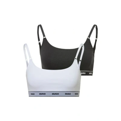 Abbildung von HUGO Bralette 2 PACK Bustier, Damen, Größe: Small, Open white