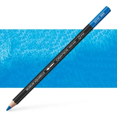 Abbildung von Caran d&#039;Ache Museum Aquarelle Bleistift 3510.660/ NR 660 MIDDLE COBALT BLUE/MITTEL FSC (1 Stück/ (Pack of 1)