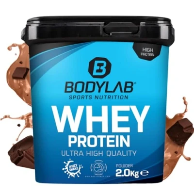 Abbildung von Bodylab24 Whey Protein Pulver, Double Chocolate, 2kg