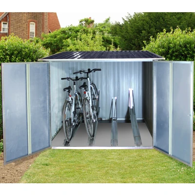 Abbildung von Duramax Metall Fahrradständer Schuppen