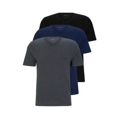 Abbildung von BOSS Classic 3 PACK Unterhemd/shirt, Herren, Größe: XS, Open blue