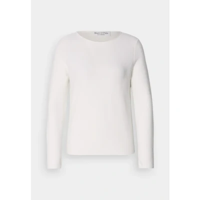 Abbildung von Marc O&#039;Polo Longsleeve BOAT NECK Strickpullover, Damen, Größe: XL, White cotton