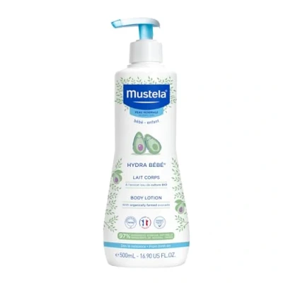 Abbildung von Mustela Hydra Bébé Körpermilch für die empfindliche Babyhaut (1 x 500 ml)