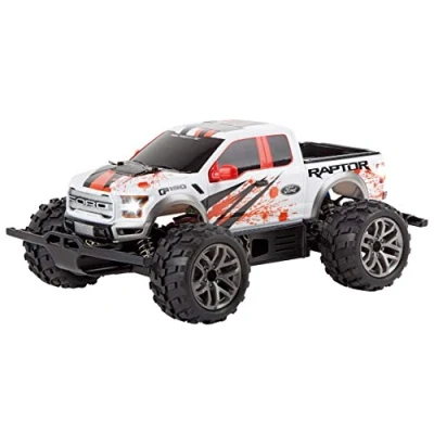 Abbildung von Carrera RC 370183017 Ford F 150 Raptor 1:18 Modellauto, Einsteigermodell Elektronik Monstertruck Allradantrieb (4WD) Inkl. Akku und Ladegerät