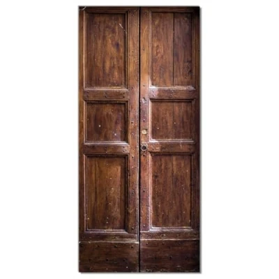 Abbildung von Wallario Selbstklebende Türtapete Holztür braun Türposter 93 x 205 cm Abwischbar, rückstandsfrei zu entfernen