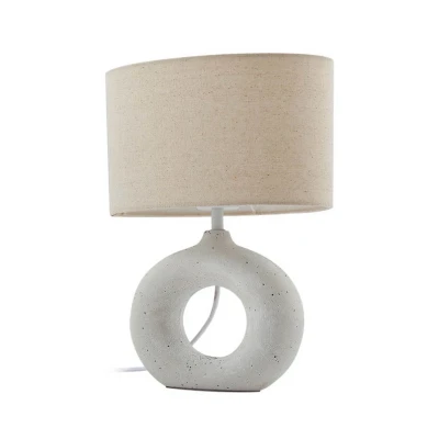 Abbildung von Lindby Tischleuchte Kody, beige, Textil, Keramik, 37 cm