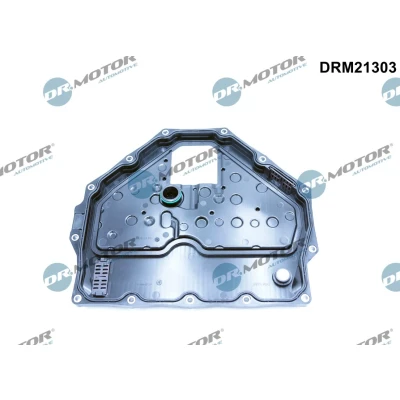 Abbildung von DR.MOTOR AUTOMOTIVE DRM21303 Ölwanne, Automatikgetriebe mit Dichtung, integriertem Hydraulikfilter PORSCHE: Cayman