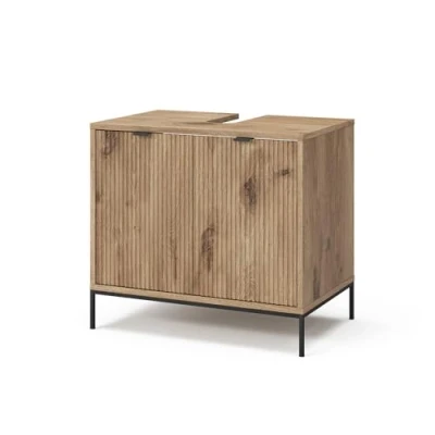 Abbildung von Vicco Waschbeckenunterschrank Eliza, Viking Oak, 60 x 63 cm mit 2 Türen