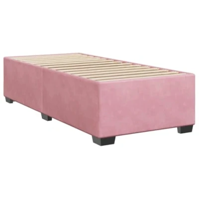 Abbildung von vidaXL Bett Bettgestell Rosa Samt 100 x 200 cm