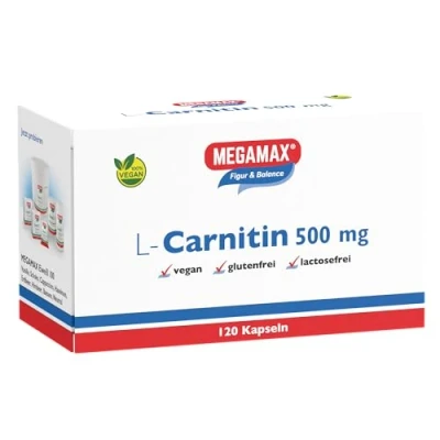 Abbildung von Megamax L Carnitin 500 mg Kapseln