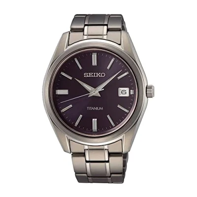 Abbildung von Seiko Titan Uhr, Herren, Größe: One Size, Grey/blue