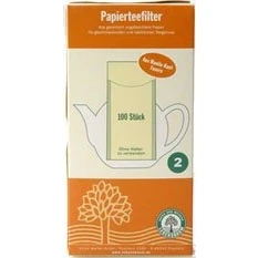 Abbildung von Lebensbaum Papierteefilter Gr. 2, ungebleicht 100 St.