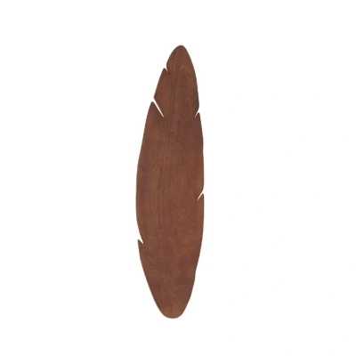 Abbildung von Envostar Wandleuchte Lehti, Blattform, Nussbaum, 69 x 24 cm