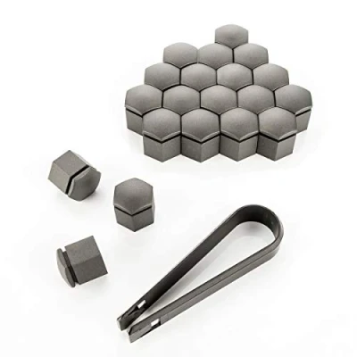 Abbildung von LST 20x Sechskant Rachraubenkappen Abdeckkappen Set 19 mm grau matt