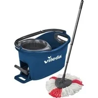 Abbildung von Vileda Bodenwischer Set &quot;Turbo Colors Blau&quot;, (3 St., Komplettset aus Bodenwischer, Eimer und Wischmop), mit 3 teiligem Teleskopstiel, bis zu 130cm ausziehbar
