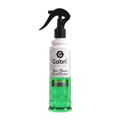 Abbildung von Gabri 2 Phase Conditioner Spray 400ml Leave in Pflege, Entwirren und Feuchtigkeit für Alle Haartypen (Keratin, 400 ml (1er Pack))