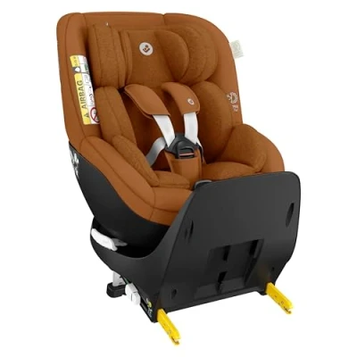 Abbildung von Maxi Cosi Mica Pro Eco i Size, 360 Kindersitz mit ISOFIX, 0 4 Jahren, 40 105 cm, ClimaFlow, G CELL Seitenaufprallschutz, drehbarer Kindersitz, Neugeborene &amp; Kleinkindsitz, Authentic Cognac