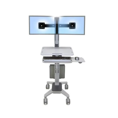 Abbildung von Ergotron Neo Flex Dual WideView WorkSpace Computerwagen für zwei Monitore bis 55,88 cm 22 Zoll grau