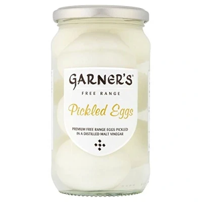 Abbildung von Garner Free Range Pickled Eggs (465g) Packung mit 2