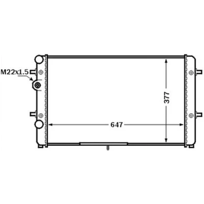 Abbildung von MAHLE ORIGINAL CR 1512 000S Kühler, Motorkühlung SEAT: Ibiza 2