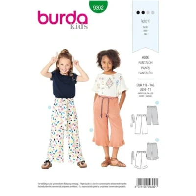 Abbildung von Culotte Burda 9302 116 146